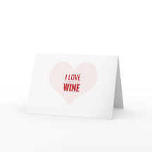 JE T'AIME PLUS QUE WINE- carte drôle de Valentine