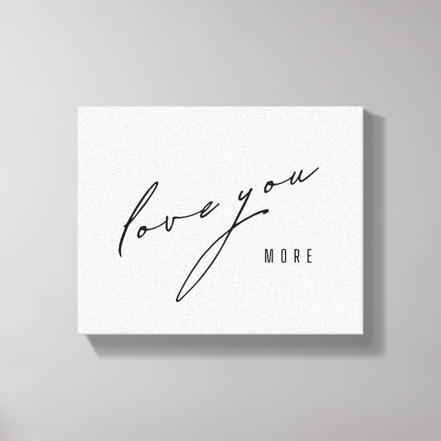 Je t'aime plus. Toile étirée Art (Recto)
