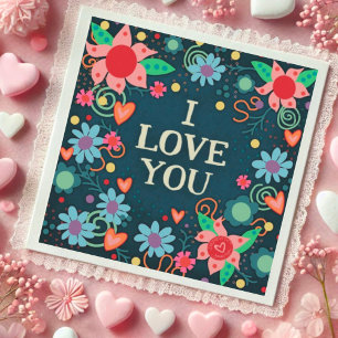 Je T'Aime Plutôt Floral Hearts Inspirivity card