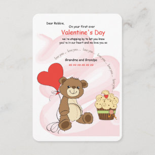 Je t'aime Porte Carte Saint Valentin