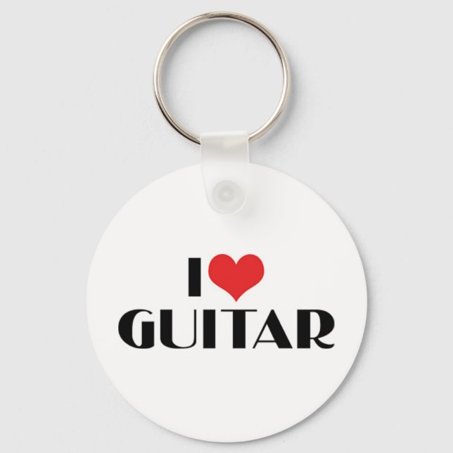 Je t'aime porte-clés guitare (Recto)