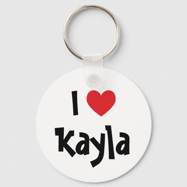 Je t'aime porte-clés Kayla (Recto)