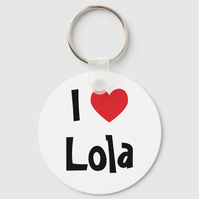 Je t'aime porte-clés Lola (Recto)