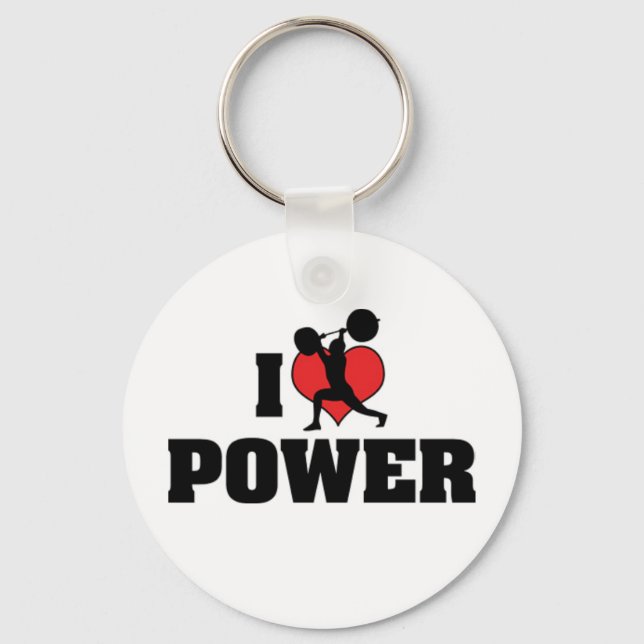 Je t'aime porte-clés Power (Recto)