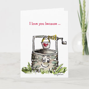 Je t'aime puisque… Carte de Valentine de bande