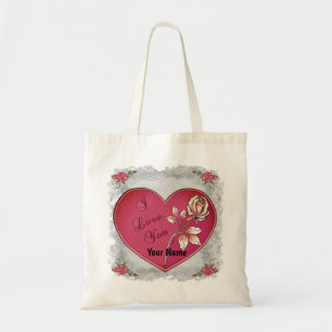 Je t'aime sacs fourre-tout du coeur