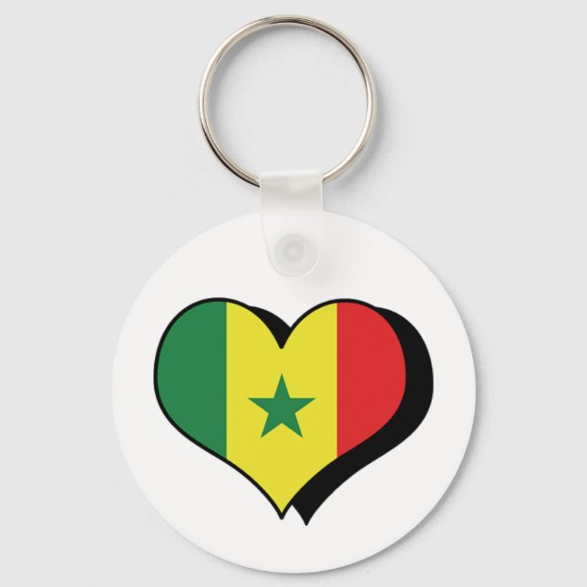 Je t'aime Sénégal Porte-clés (Recto)