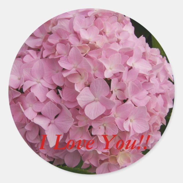 Je T'Aime ! ! Stickers Hydrangea (Devant)