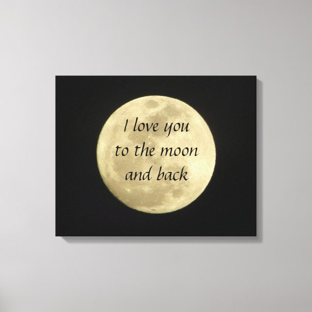 Je t'aime sur la lune et la toile de fond (Recto)