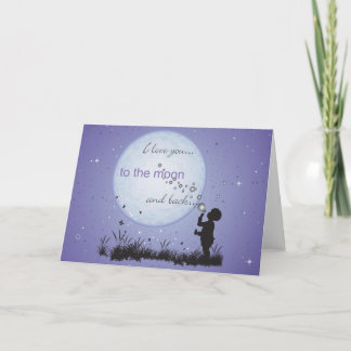 Je t'aime sur la lune et les cartes postales