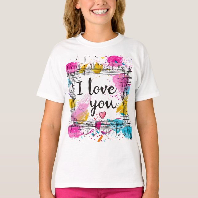 🌟 Je T'Aime, T-shirt 🌟 (Devant)