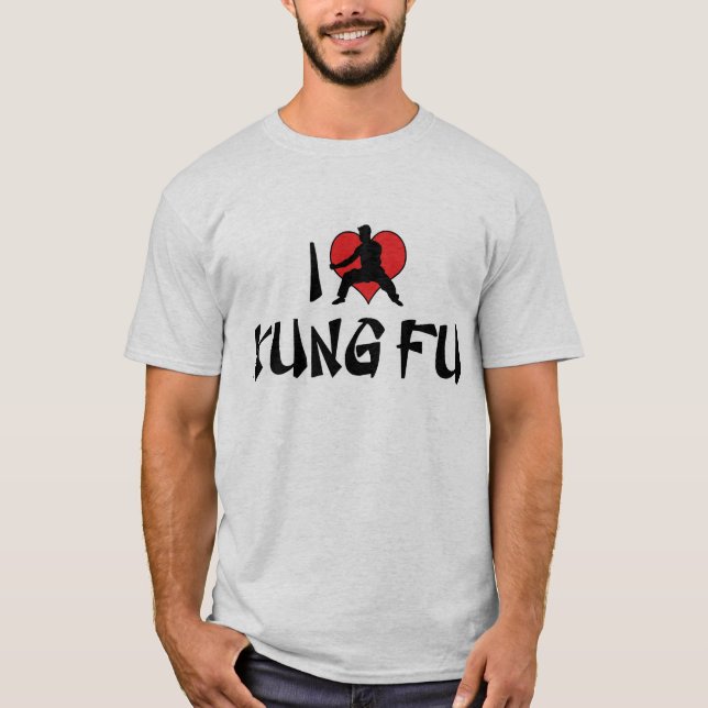Je t'aime T-Shirt Kung Fu (Devant)