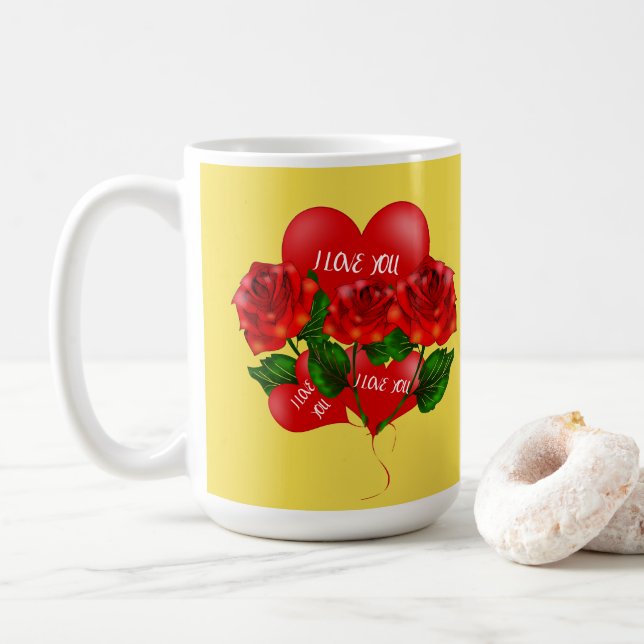 Je t'aime tasse (Avec donut)