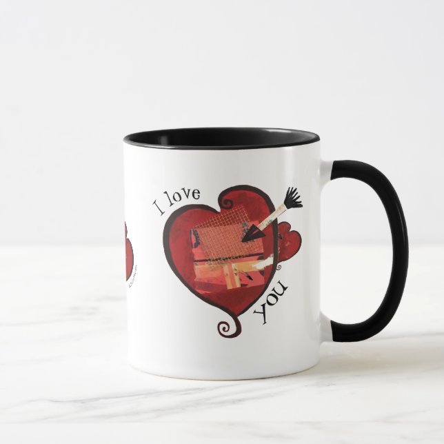 Je t'aime tasse 2 de coeur (Droite)