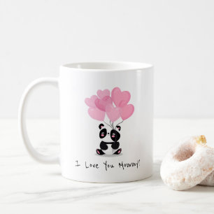 Je t'aime tasse de café du jour de mère de maman  