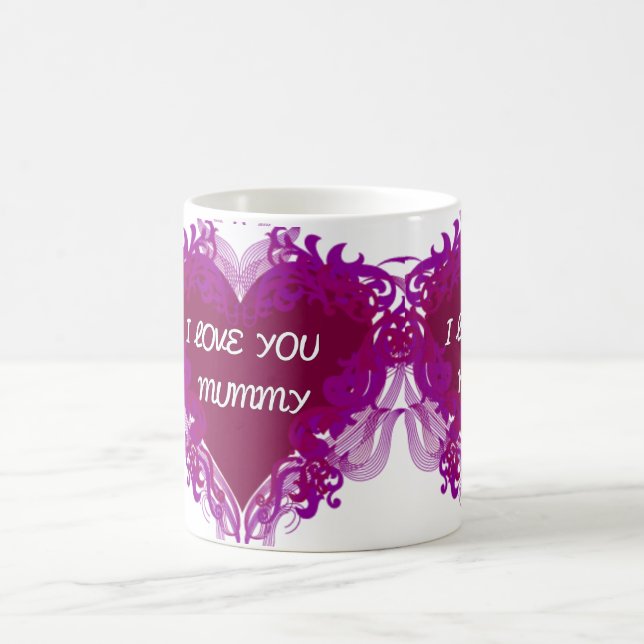 JE T'AIME TASSE ROMANTIQUE DE CADEAU DE MAMAN (Centre)