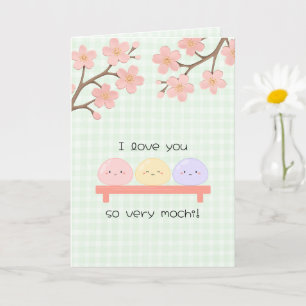 Je T'Aime Tellement Mochi Carte de la Saint-Valent