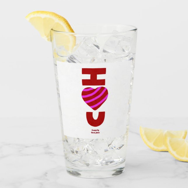 Je T'Aime Tumbler En Verre (Devant glace)