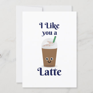 Je t'aime un Latte. Partager la carte d'amour