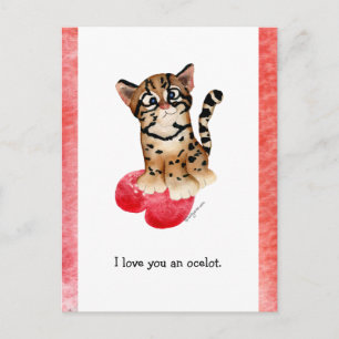 Je T'Aime Une Carte Postale Ocelot