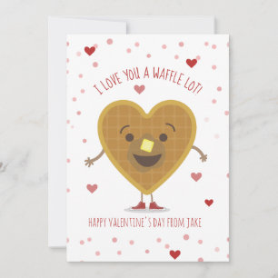 Je T'Aime Une gaufre Lot Coeur Enfants Valentine