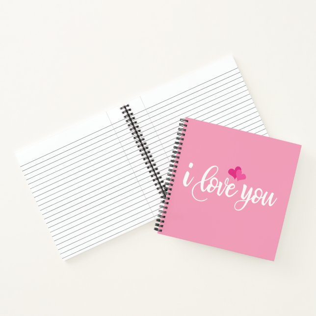 Je t'aime Valentine Calligraphie | Carnet (Intérieur)
