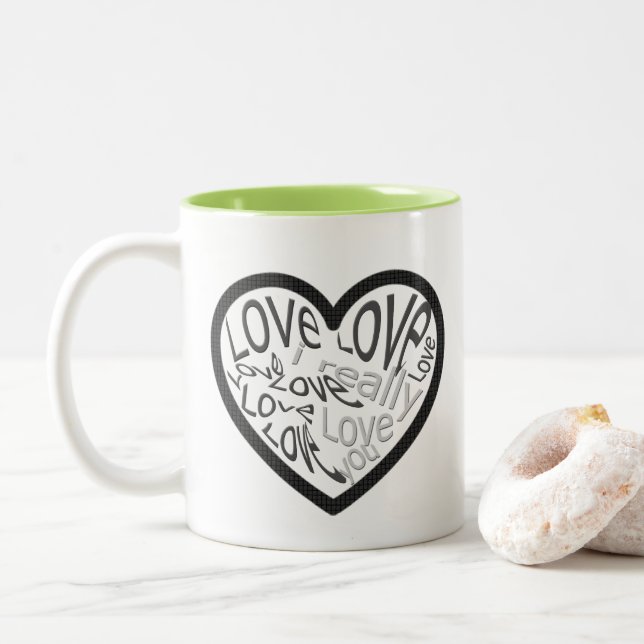 JE T'AIME VRAIMENT Thé Vert Mommy Mug (Avec donut)