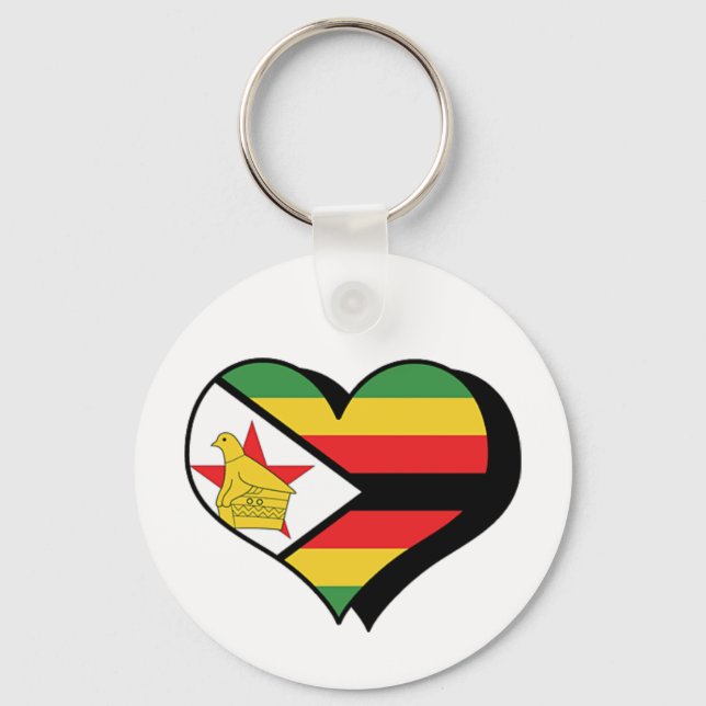 Je t'aime Zimbabwe Porte-clés (Recto)