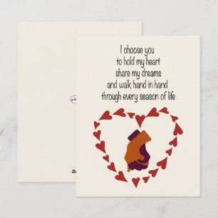 Je te choisis carte de la Saint-Valentin
