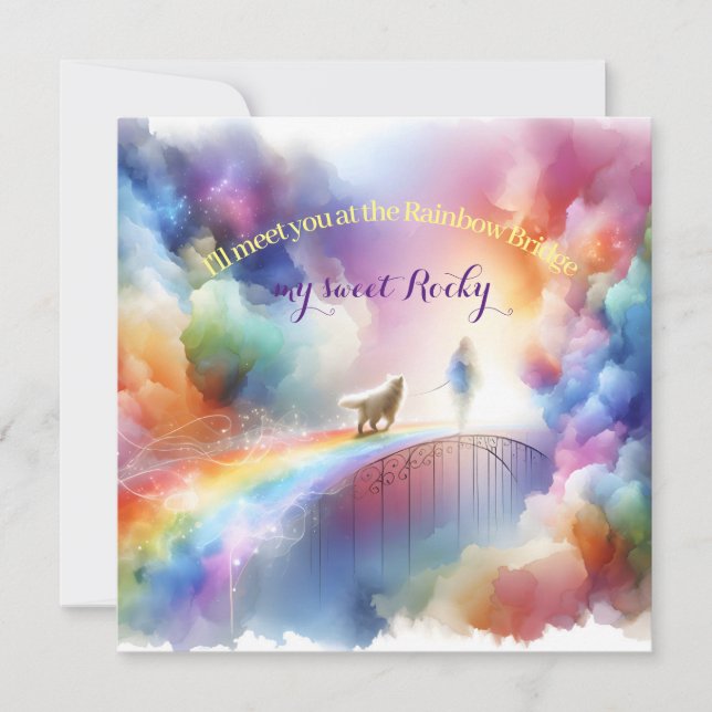 Je te rencontrerai au Rainbow Bridge (Devant)