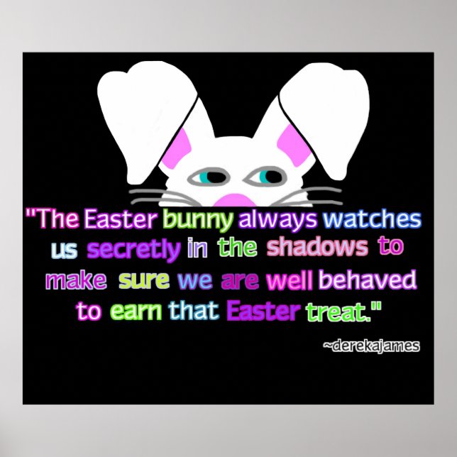 Je Te Vois, Poster De Pâques Bunny (Devant)