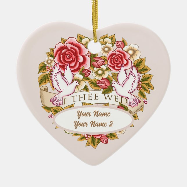 Je t'épouse  ornement de mariage personnalisé (Devant)