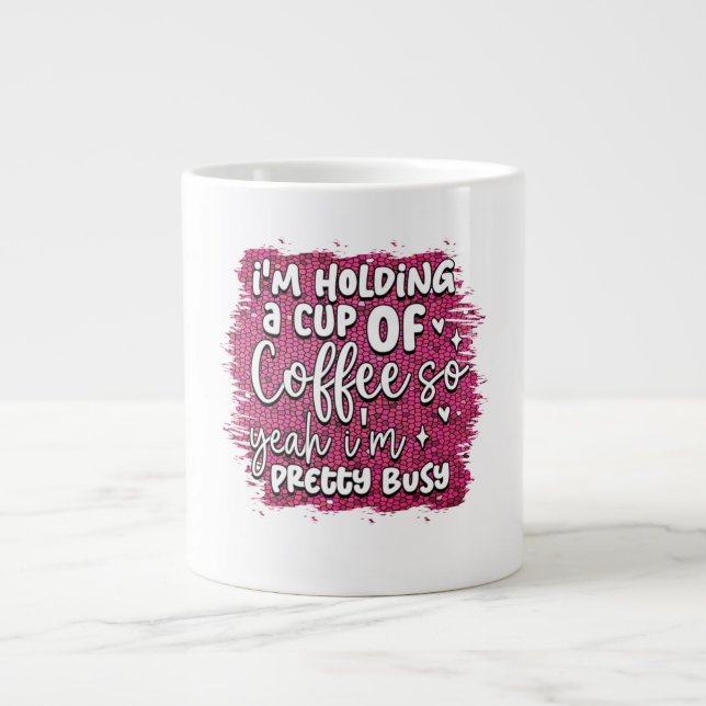 Je tiens une tasse de café, alors (Devant)
