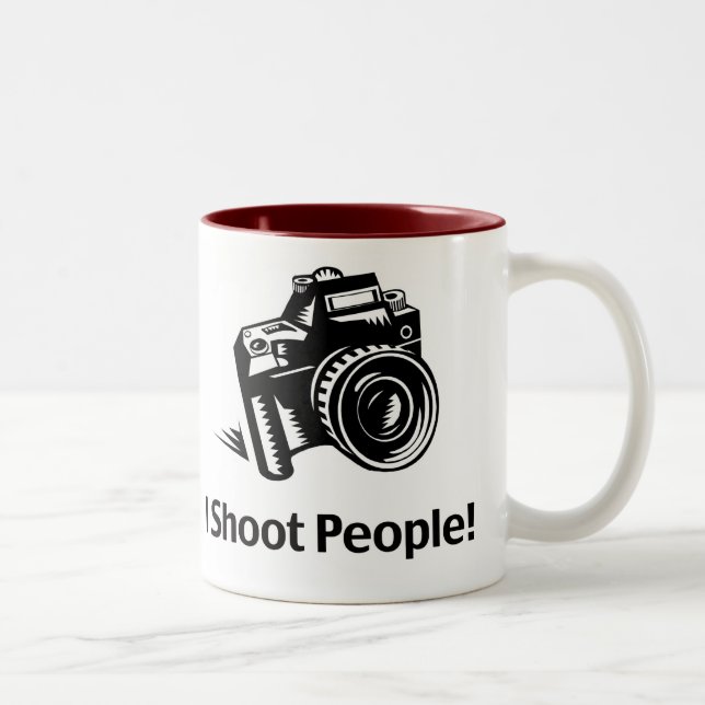 Je tire sur les gens Photographe Mug (Droit)