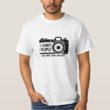 Je tire sur les gens T-shirt noir design