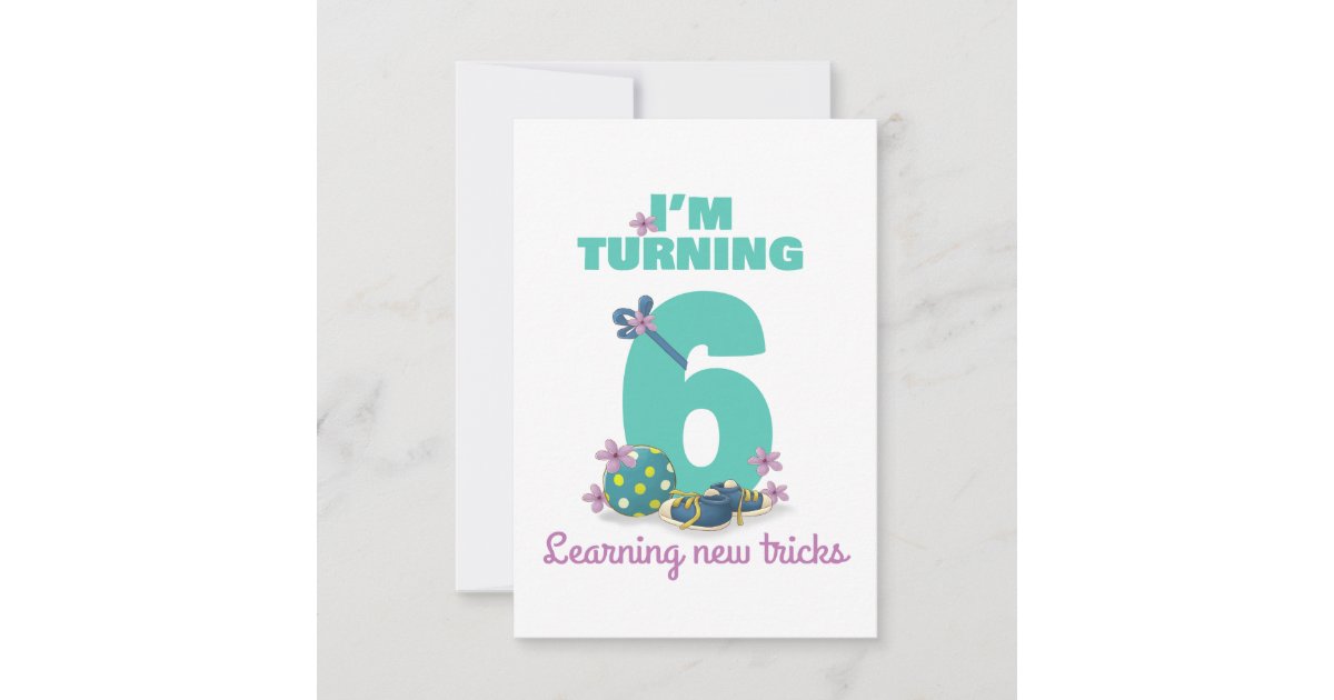 Je Tourne La Carte Du Joyeux Anniversaire 6 Pour Zazzle Fr Je Tourne La Carte Du Joyeux Anniversaire 6 Pour Zazzle Fr