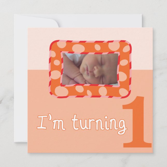 Je tourne une invitation à la fête d'anniversaire (Devant)