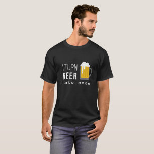 Je transforme la bière en T-shirt de code