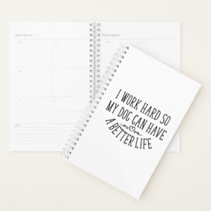 Je travaille dur Chien Mère Vin Amateur
