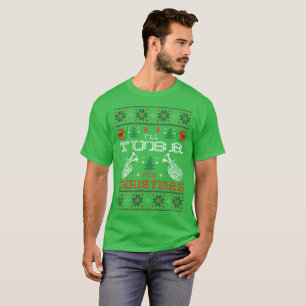 Je tuba pour le T-shirt laid de chandail de Noël