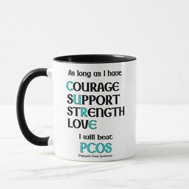 Je vais battre PCOS Mug (Gauche)