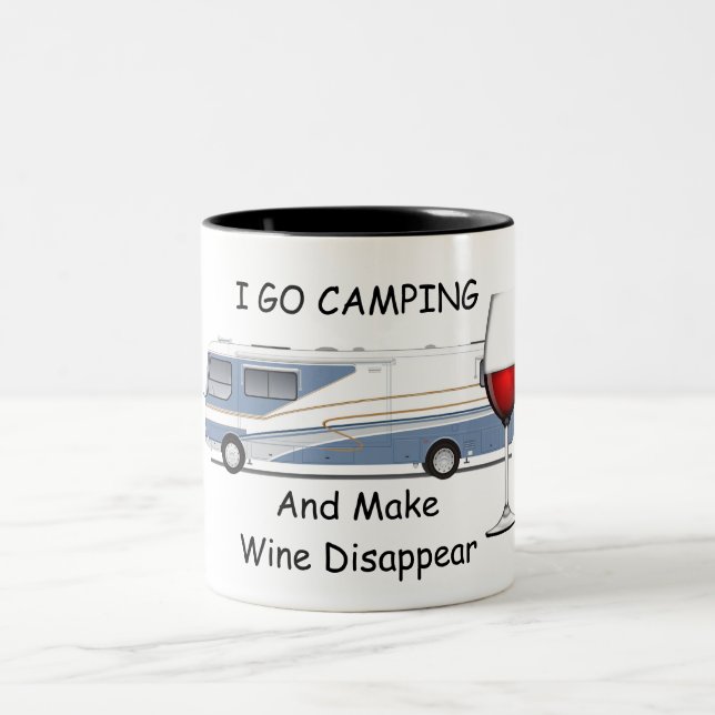 Je Vais Camping Mug À Deux Tons (Centre)