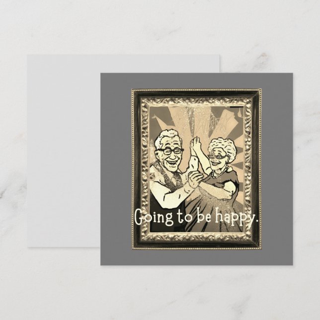 Je vais être heureux. (Devant / Derrière)