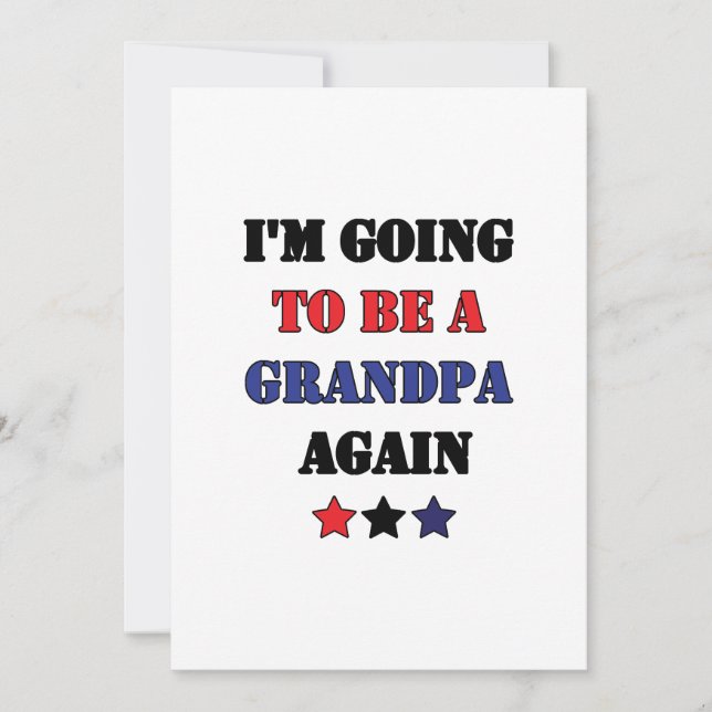 Je vais être un grand-père encore des cadeaux pour (Devant)