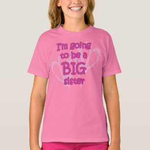 Je vais être un T-shirt de filles de grande soeur