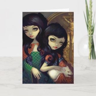 "Je Vampiri : Carte de voeux de Sorelle de La"