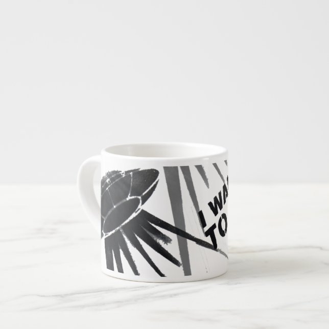 Je veux aller grande tasse de café express (Devant gauche)