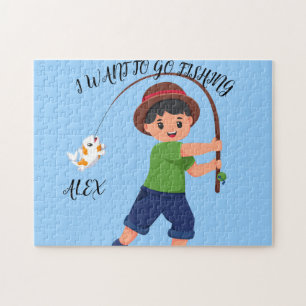 "JE VEUX ALLER PÊCHER" PUZZLE POUR LES GARÇONS