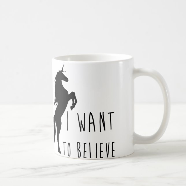 Je Veux Croire À Unicorn Mug (Droite)