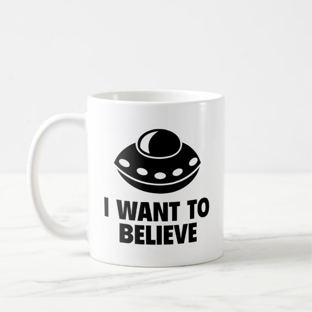Je Veux Croire Au Café Mug (Gauche)
